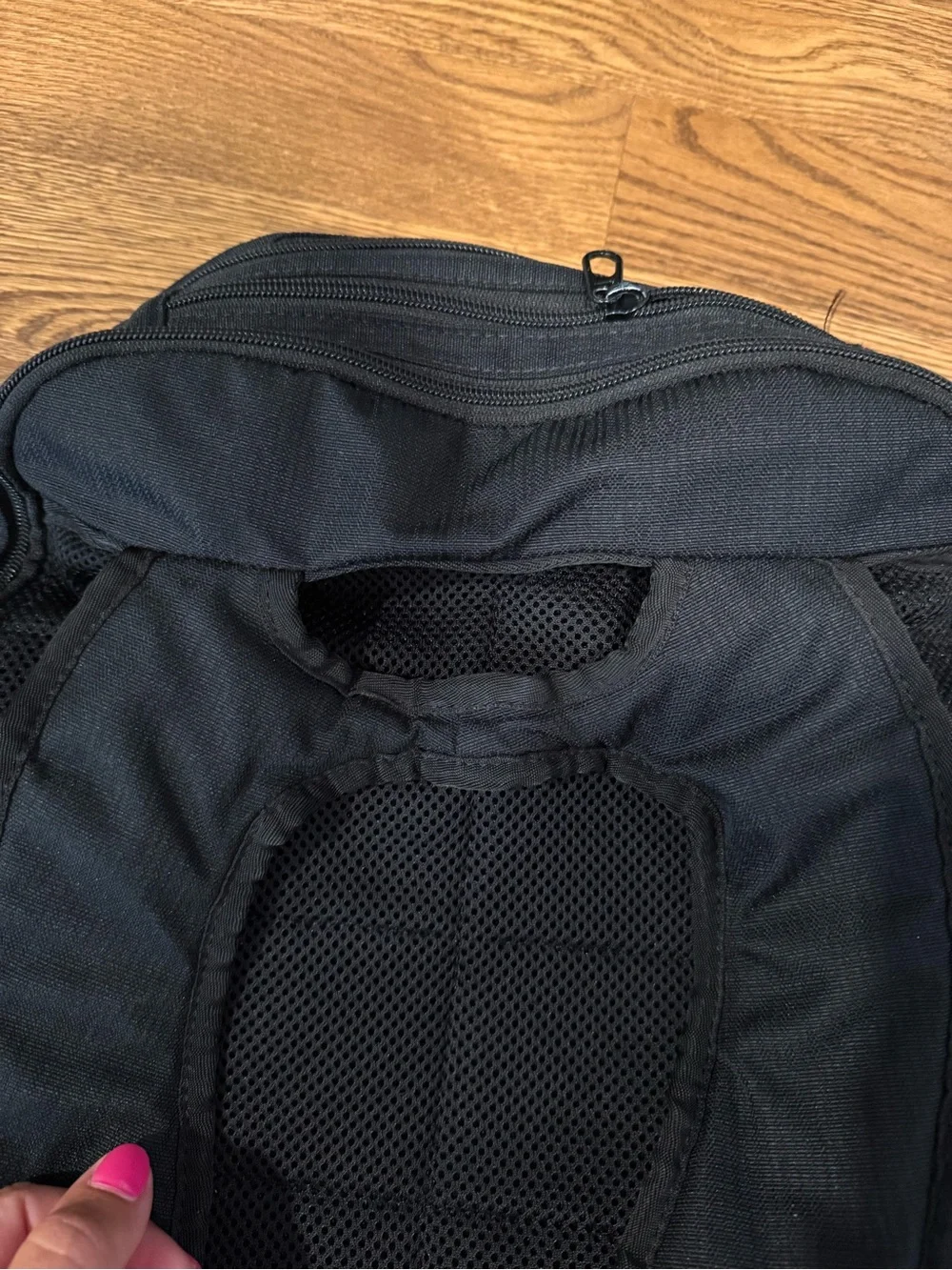Nike Black Backpack with White Swoosh